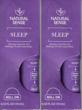 Natural Sense Sleep Blended Essential Oils Roll-On Purple Unisex Aromatherapy